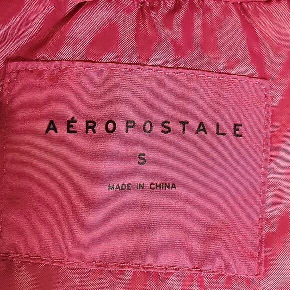 Aeropostale Pink Puffer Full Zip Vest Womens Size Small - Picture 5 of 8